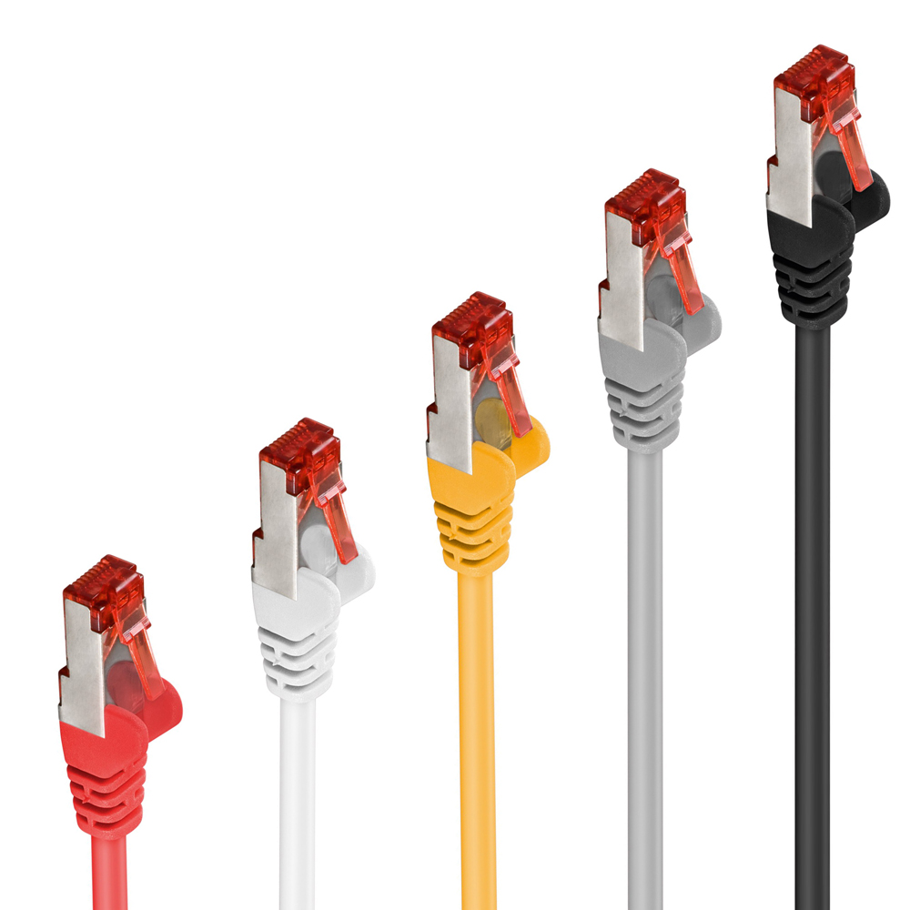 CAT 7 Patchkabel LAN Kabel RJ45 Stecker DSL Netzwerkkabel Rohkabel 0,25m 50m eBay
